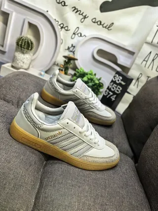 Adidas Spezial Off-White and Beige Suede Leather Lifestyle Sneakers 9