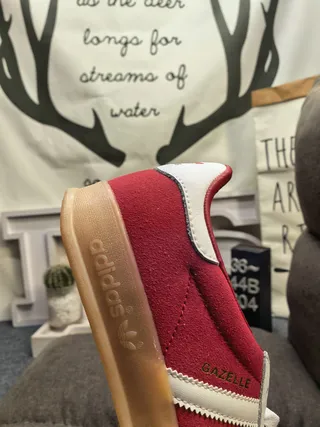Adidas Spezial Red and White Suede Lifestyle Sneakers 3