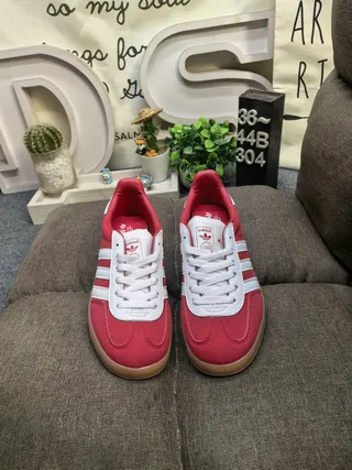 Adidas Spezial Red and White Suede Lifestyle Sneakers 10