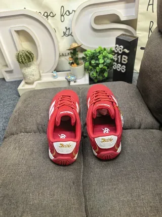 Adidas Spezial-Style Red and White Lifestyle Sneakers 8