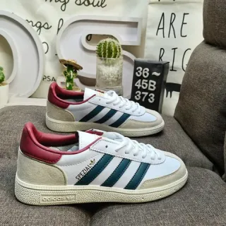 Adidas Spezial सफेद बर्गंडी टील लाइफस्टाइल स्नीकर
