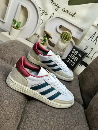 Adidas Spezial White Burgundy Teal Lifestyle Sneakers 9