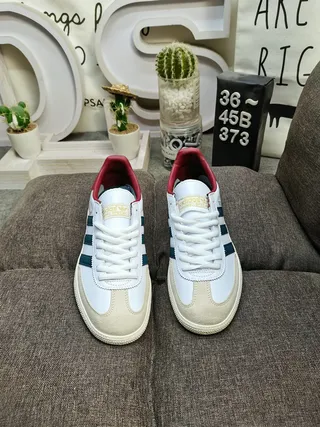 Adidas Spezial White Burgundy Teal Lifestyle Sneakers 10