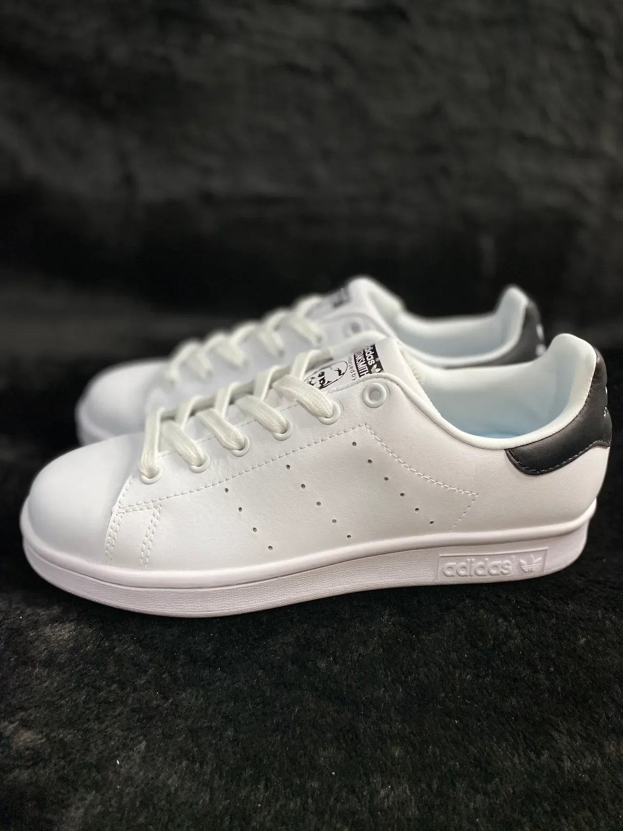 Adidas Stan Smith White and Black Lifestyle Sneakers 4