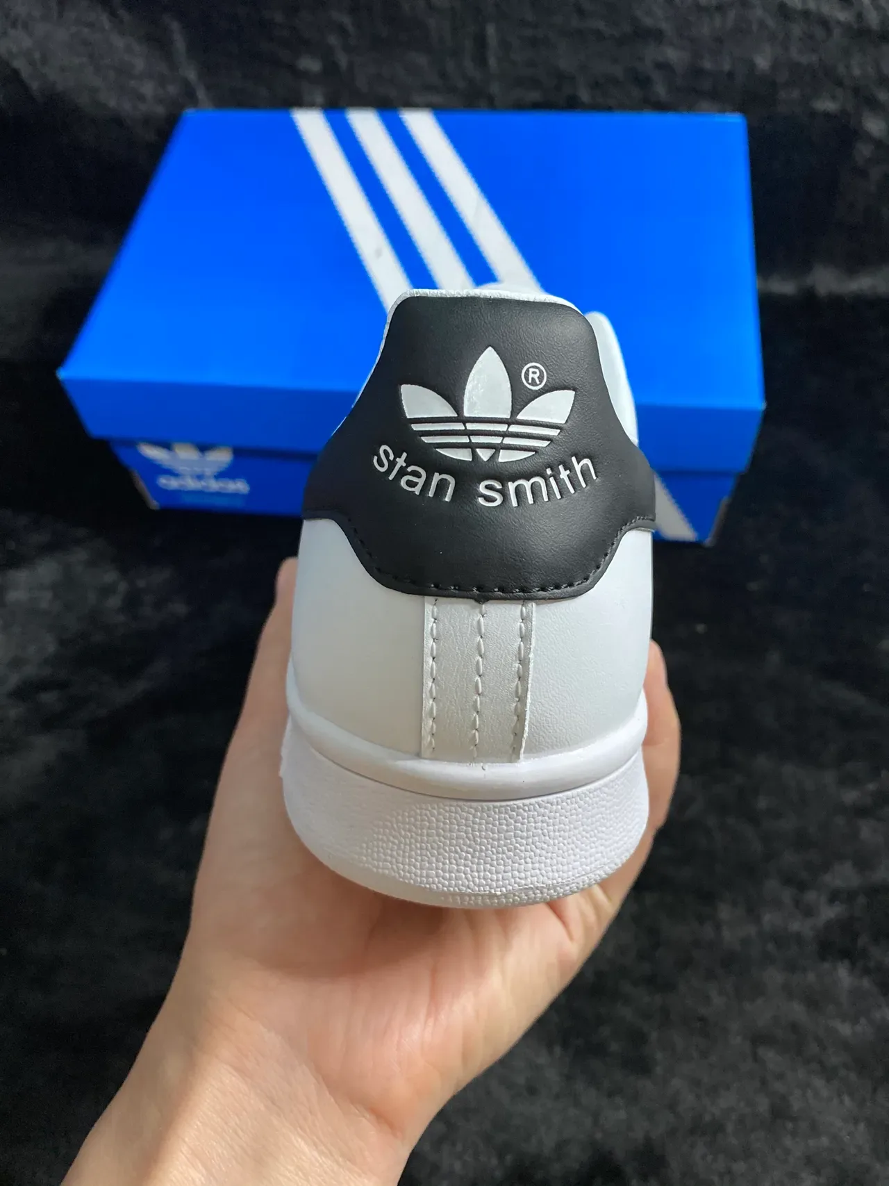 Adidas Stan Smith White and Black Lifestyle Sneakers 7