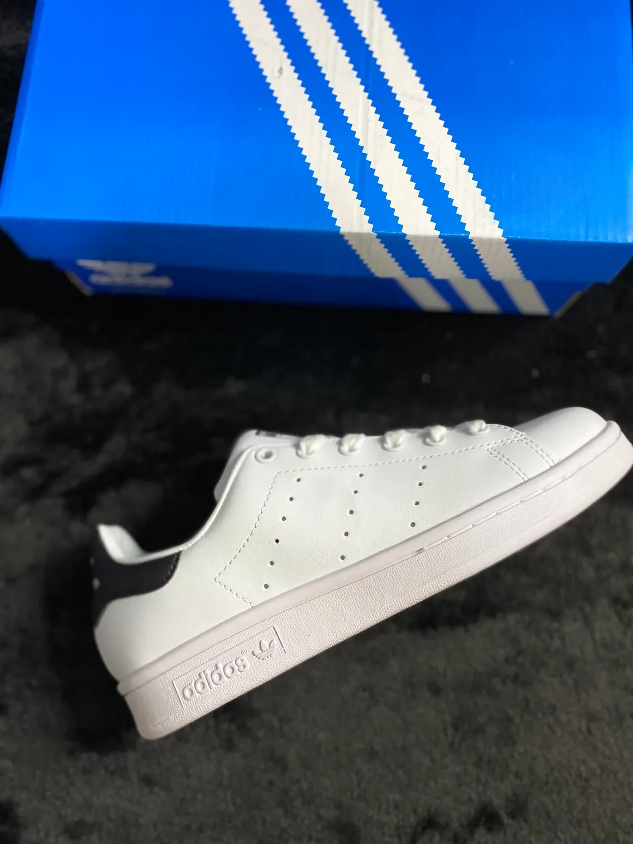 Adidas Stan Smith White and Black Lifestyle Sneakers 8