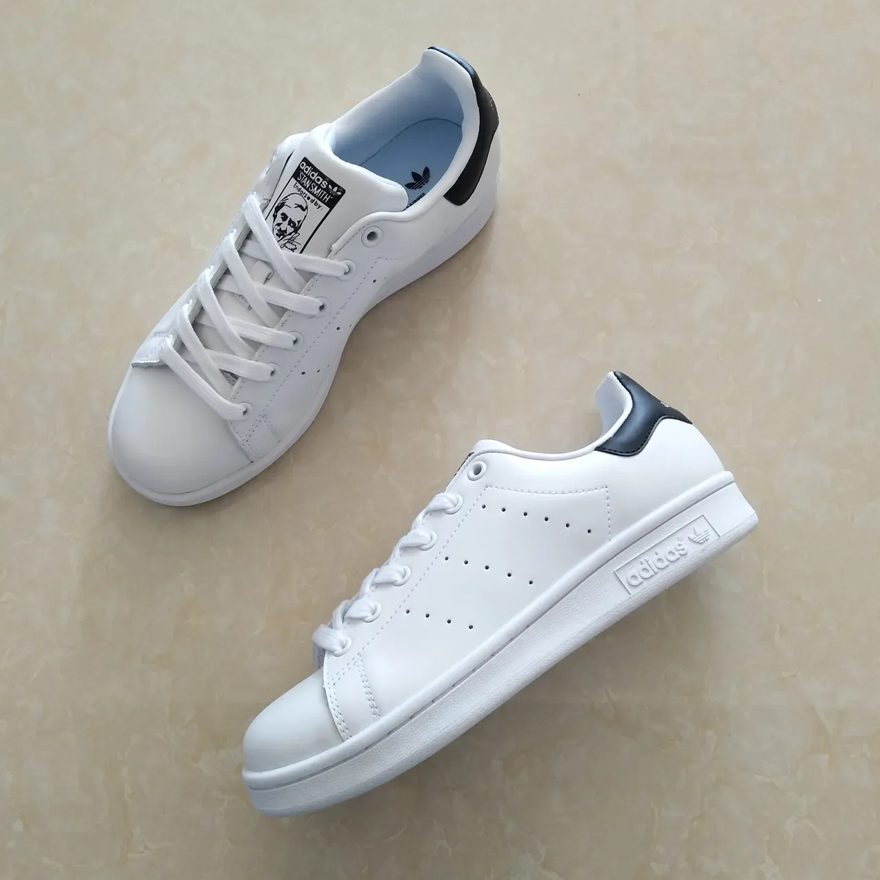 Adidas Stan Smith White and Black Lifestyle Sneakers 12