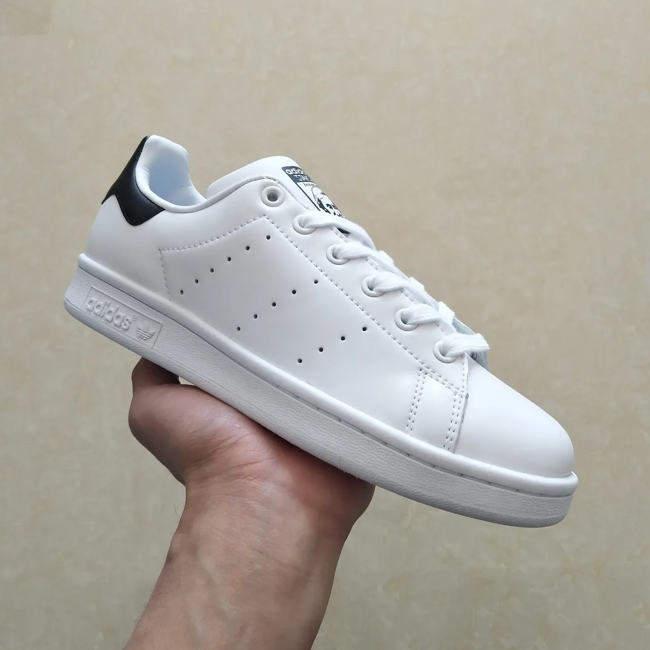 Adidas Stan Smith White and Black Lifestyle Sneakers 13