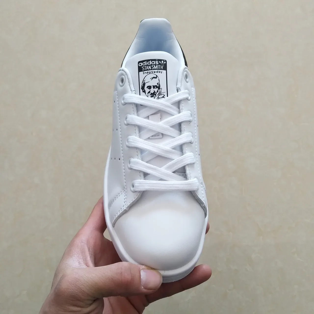 Adidas Stan Smith White and Black Lifestyle Sneakers 14