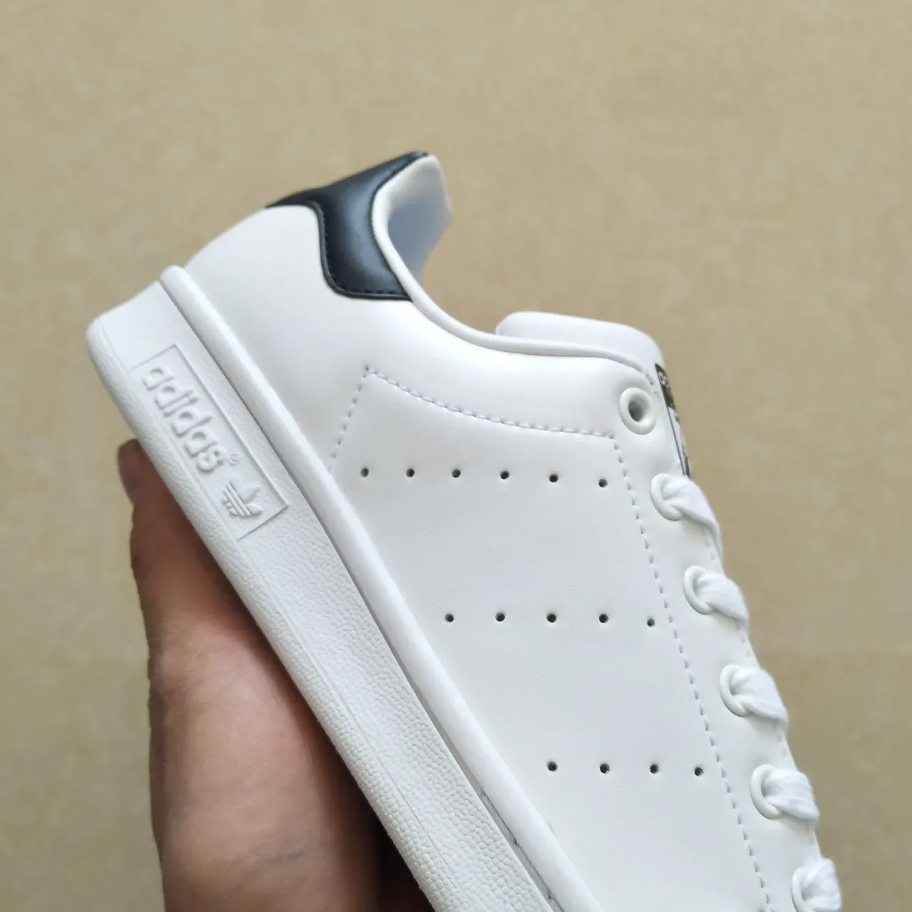 Adidas Stan Smith White and Black Lifestyle Sneakers 16