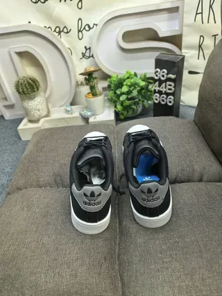Adidas Superstar Black and Gray Lifestyle Sneakers 8
