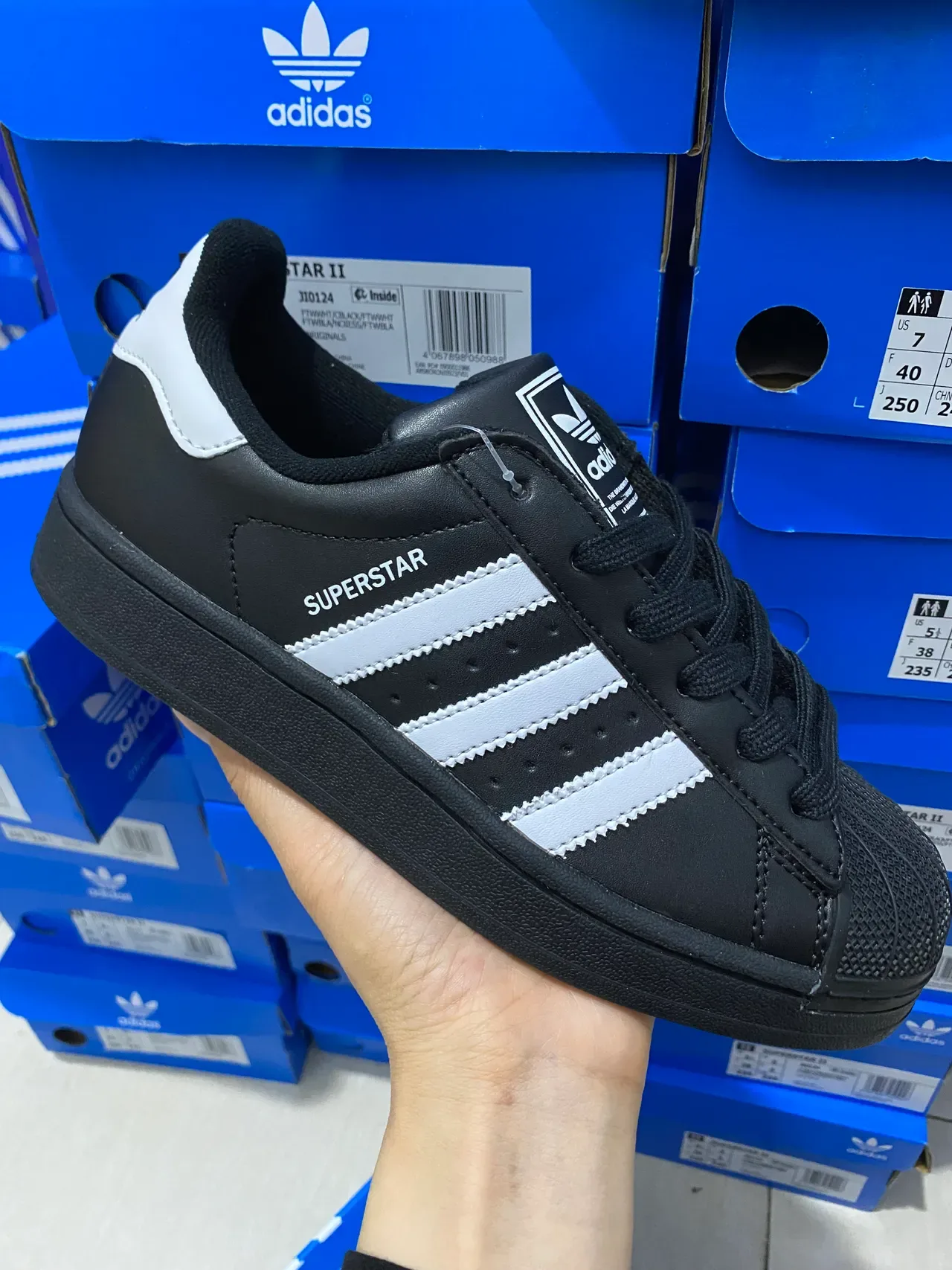 Adidas Superstar Black and Silver Lifestyle Sneakers 2