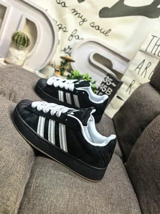 Adidas Superstar Black and White Lifestyle Sneakers 7
