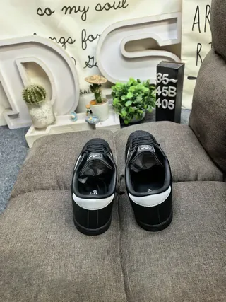 Adidas Superstar Black and White Lifestyle Sneakers 8