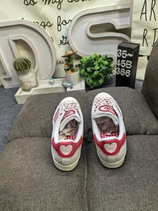 Adidas Superstar Gray and Red Lifestyle Sneakers 8