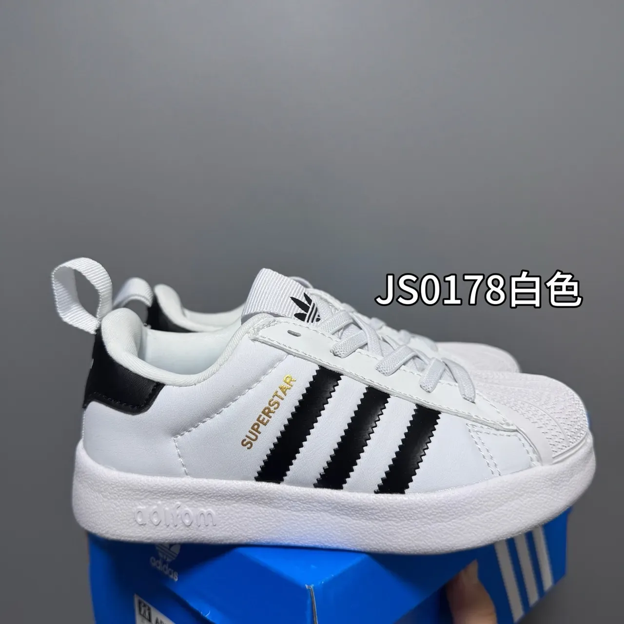 Adidas Superstar Pink and White Lifestyle Sneakers 3
