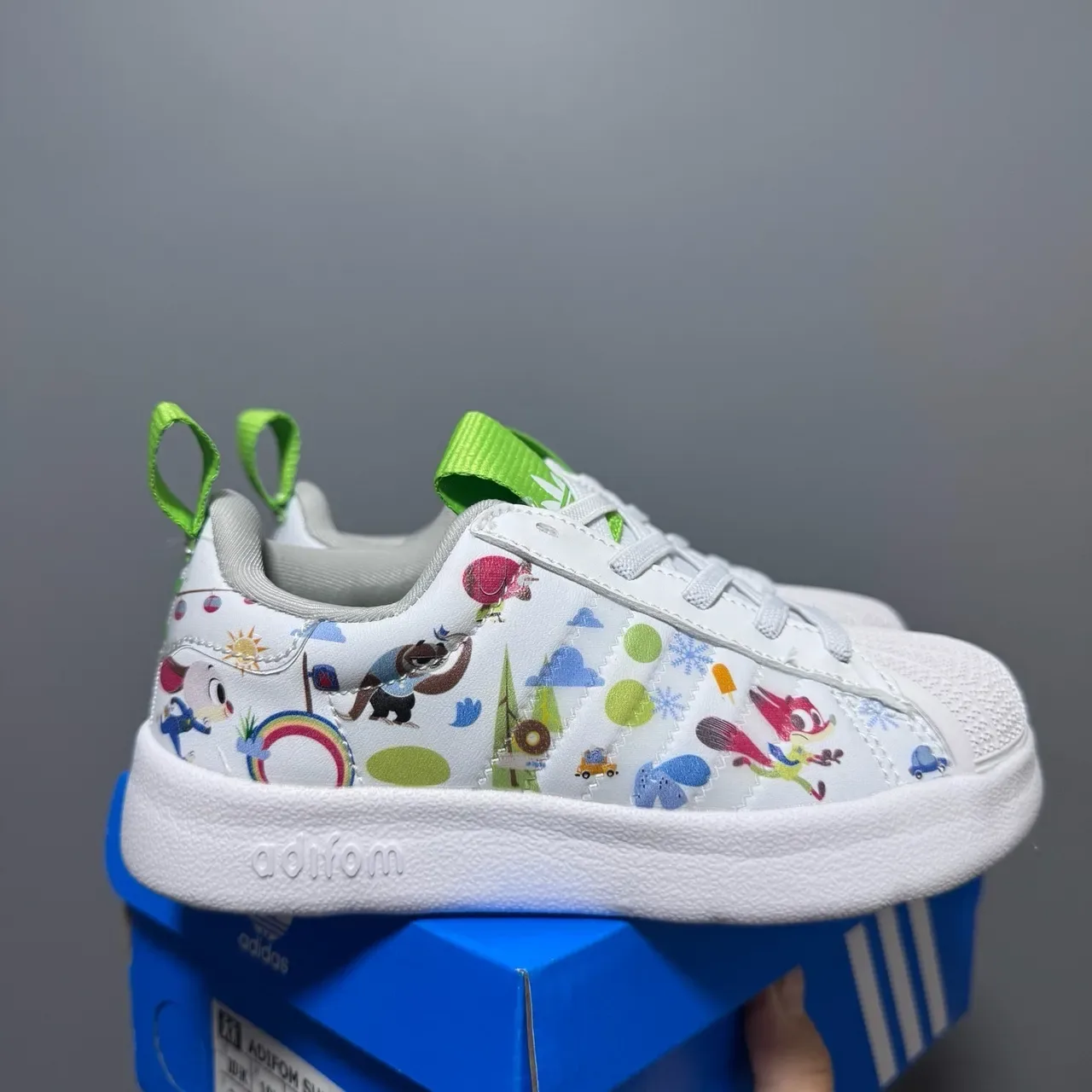 Adidas Superstar Pink and White Lifestyle Sneakers 8