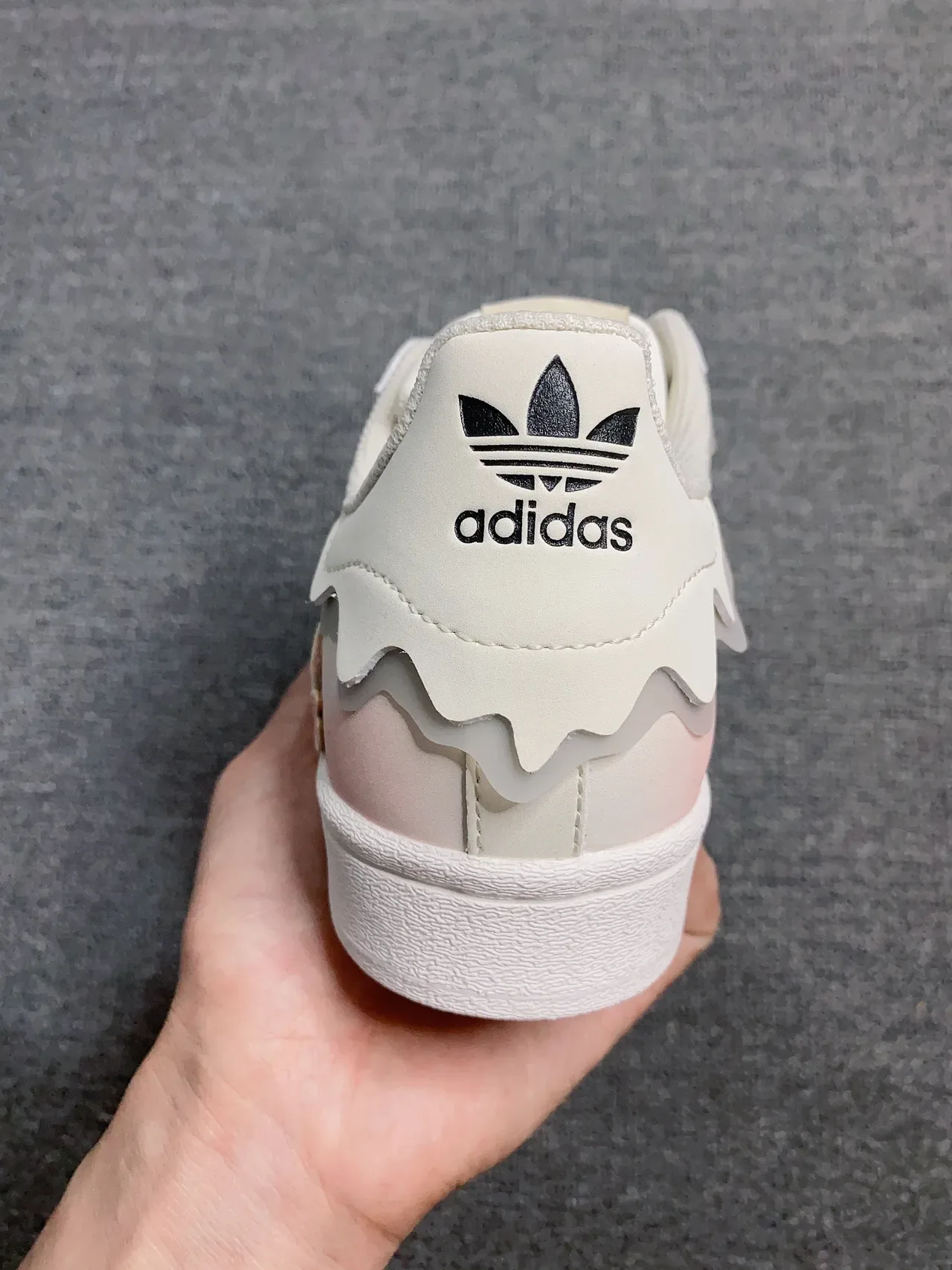 Adidas Superstar Pink Floral Wavy Collar Lifestyle Sneakers 3