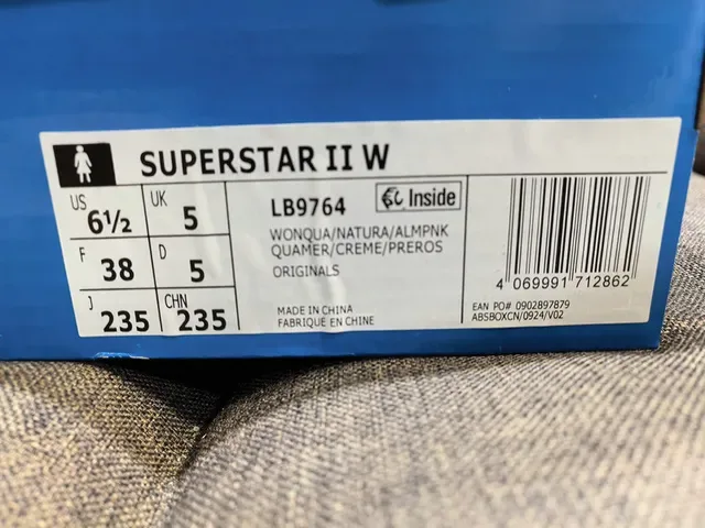 Adidas Superstar موضوع بحري بيج وردي حذاء أسلوب حياة 2