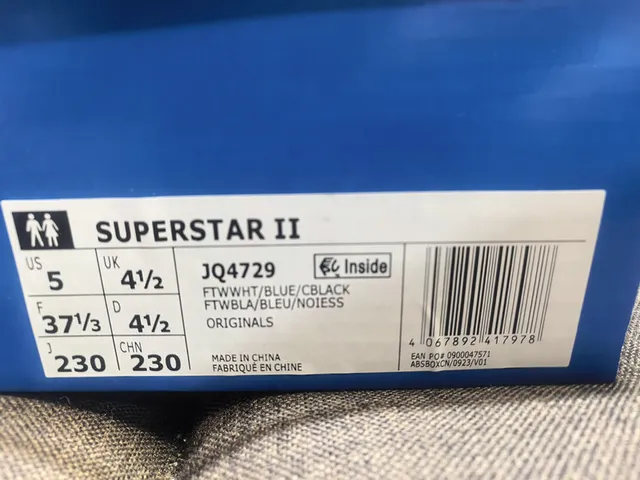 Adidas Superstar White and Blue Lifestyle Sneakers 2