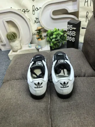 Adidas Superstar White Black Panda Lifestyle Sneakers 8