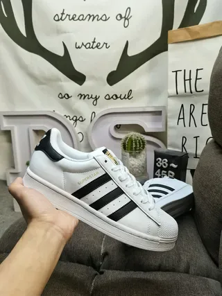 Adidas Superstar White Lifestyle Sneakers 5