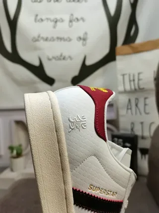 Adidas Superstar White Red Black Lifestyle Sneakers 3