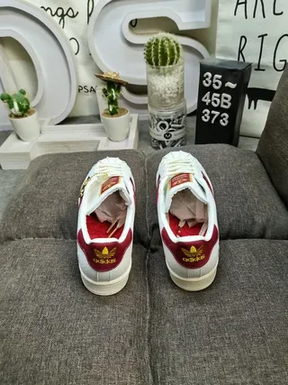 Adidas Superstar White Red Black Lifestyle Sneakers 8