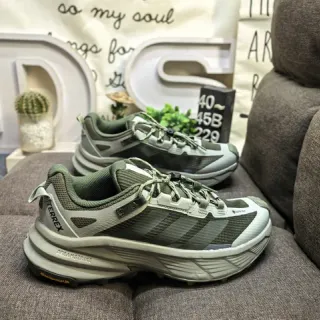 Adidas Terrex आर्मी ग्रीन ग्रे कठिन ट्रेल सिल्हूट गैटर स्टाइल कॉलर रनिंग जूते