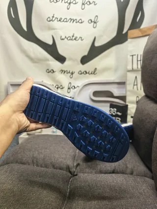 Adidas Terrex Sandales Casuales Bleu Beige Haut en Maille Fermeture à Lacets 4