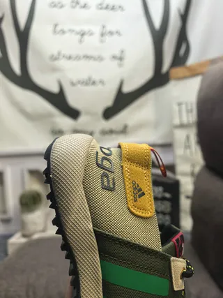 Adidas Terrex Sandales Casuales Bleu Beige Haut en Maille Fermeture à Lacets 13