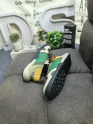 Adidas Terrex Sandales Casuales Bleu Beige Haut en Maille Fermeture à Lacets 16