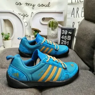 Adidas TERREX DAROGA TWO Blue Gold लो-टॉप टेक्सटाइल अपर लाइफस्टाइल स्नीकर