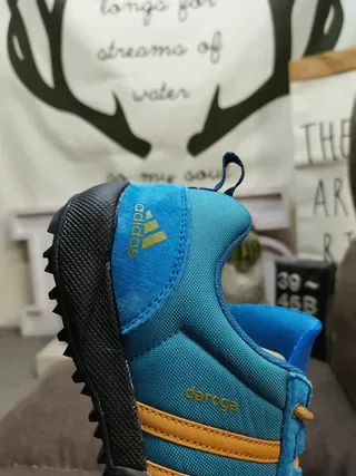 Adidas TERREX DAROGA TWO Blue Gold Low-Top Textile Upper Lifestyle Sneakers 4