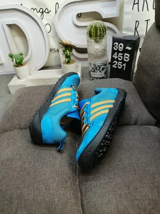 Adidas TERREX DAROGA TWO Blue Gold Low-Top Textile Upper Lifestyle Sneakers 7