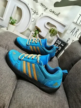 Adidas TERREX DAROGA TWO Blue Gold Low-Top Textile Upper Lifestyle Sneakers 8