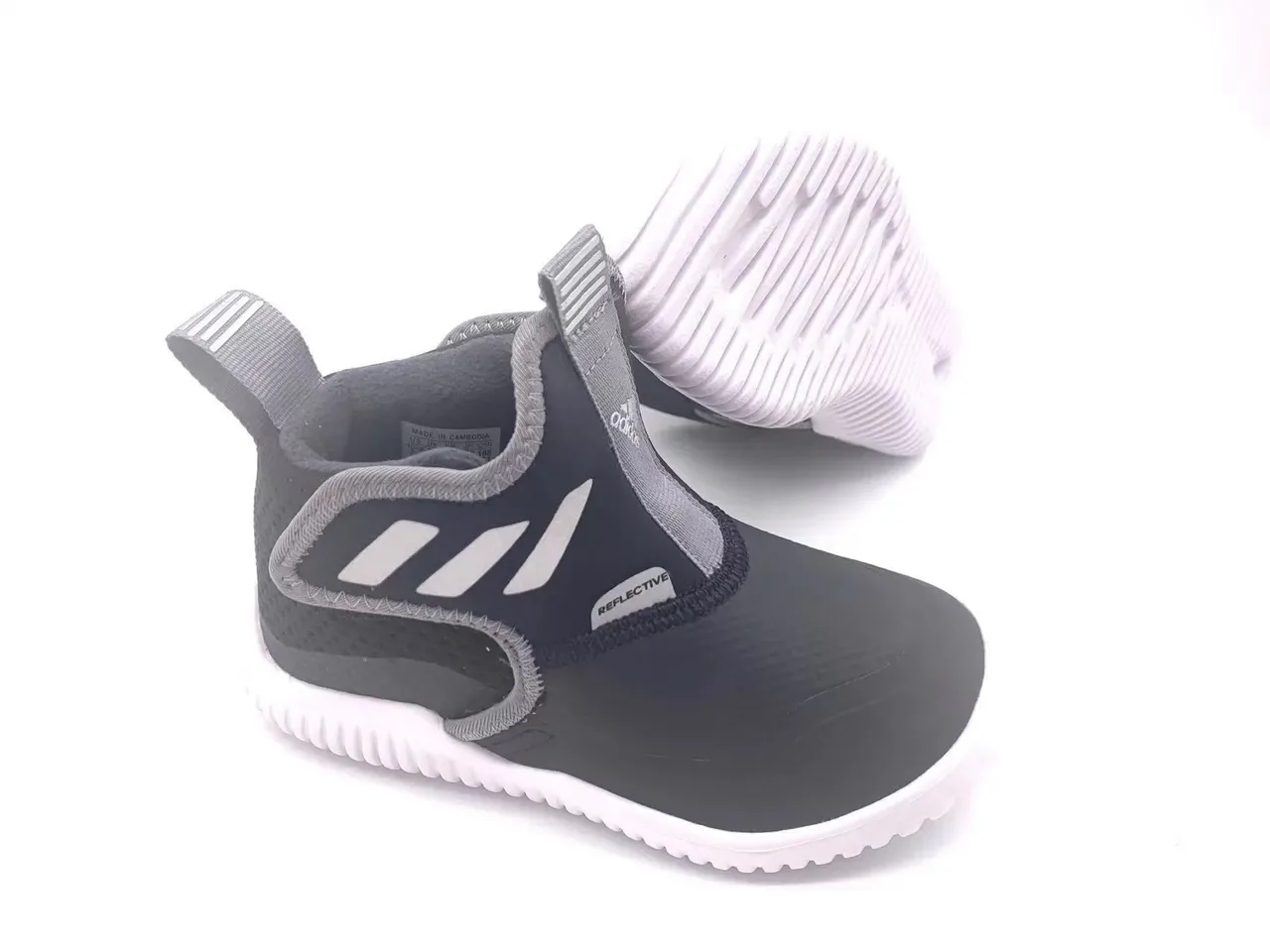 Adidas Three-Stripe Slip-On Water-Style Kids Lifestyle Sneakers 12