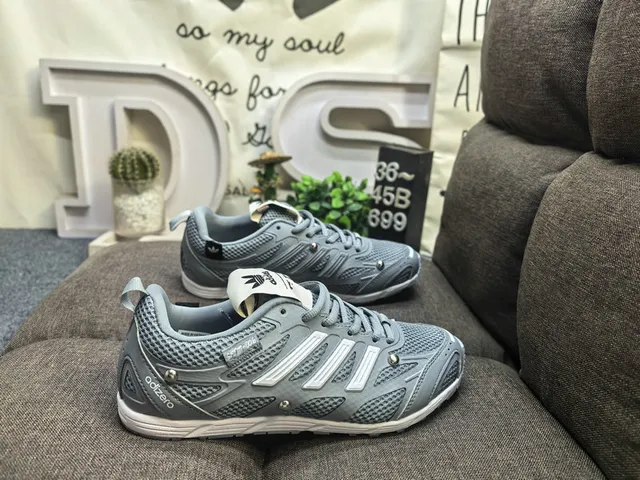 Adidas White and Black Three-Stripe Mesh Lifestyle Sneakers 21