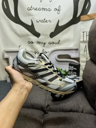Adidas White Black Lightweight Mesh Upper Three-Stripe Side Panel Lifestyle Sneakers 5