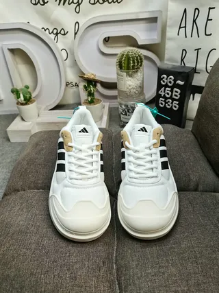 Adidas White Black Low-Top Three-Stripe Side Panel Lifestyle Sneakers 10
