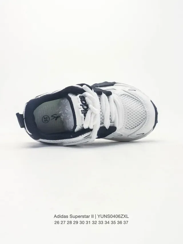 Adidas White Black Mesh Upper Synthetic Stripe Overlays Lifestyle Sneakers 7