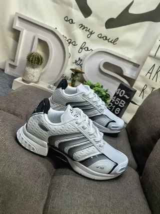 Adidas White Black Mesh Upper Three-Stripe Side Panel Lifestyle Sneakers 9
