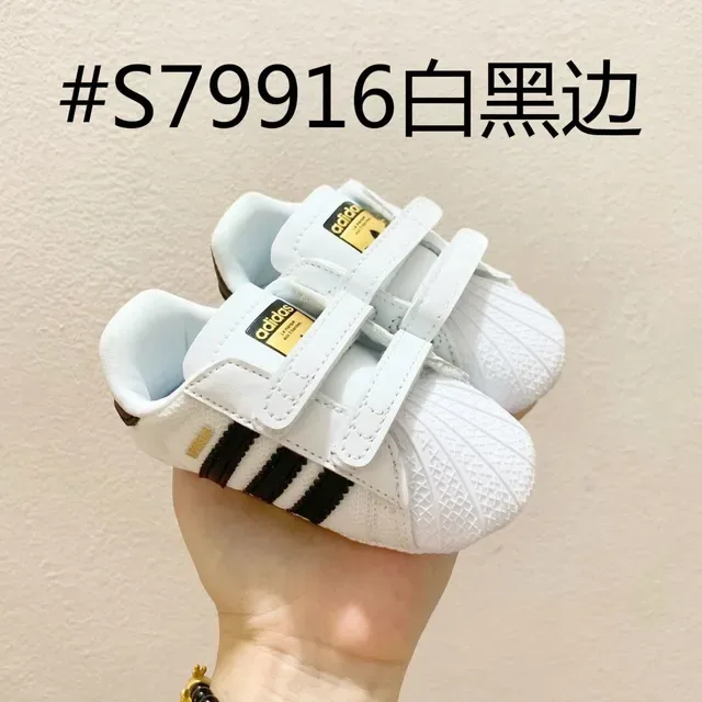 Adidas White Black Shell-Toe Velcro Strap Closure Lifestyle Sneakers 3