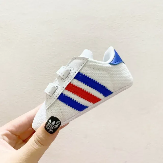 Adidas White Black Shell-Toe Velcro Strap Closure Lifestyle Sneakers 22