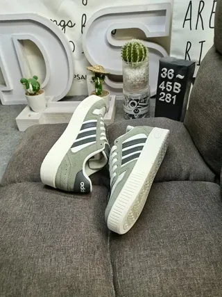 Adidas White Gold Low-Top Striped Side Panel Lifestyle Sneakers 16