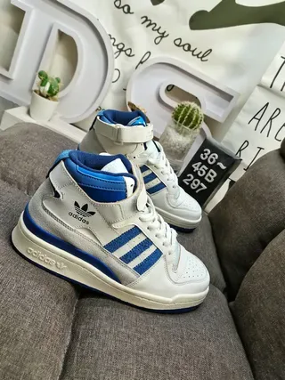 Adidas White Green High-Top Padded Collar Lifestyle Sneakers 19