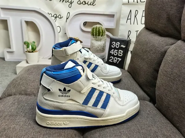 Adidas White Green High-Top Padded Collar Lifestyle Sneakers 21