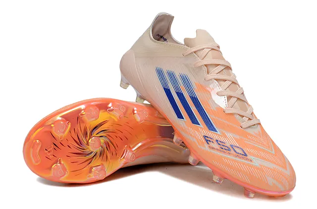 Adidas X Beige Orange Low-Cut Sock-Fit Upper Iridescent Translucent Soleplate Firm-Ground Soccer Shoes 4