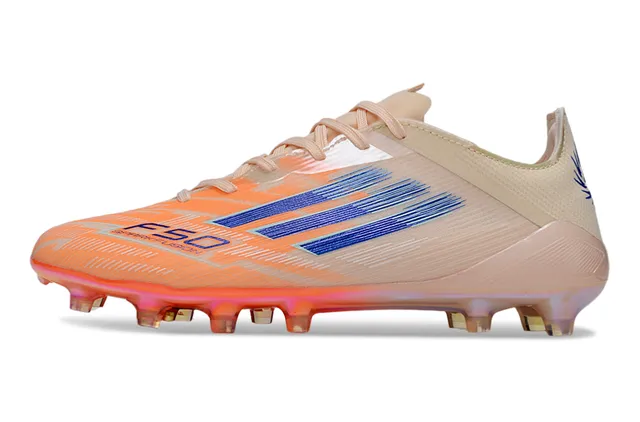 Adidas X Beige Orange Low-Cut Sock-Fit Upper Iridescent Translucent Soleplate Firm-Ground Soccer Shoes 7