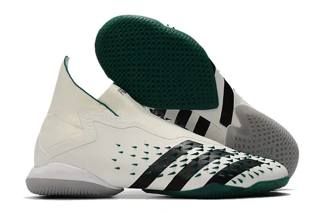 Adidas X Multicolor Vert Sans Lacets Ajustement Chaussons Partie Supérieure Couverture de Cage Asymétrique Chaussures de Football Intérieur 8